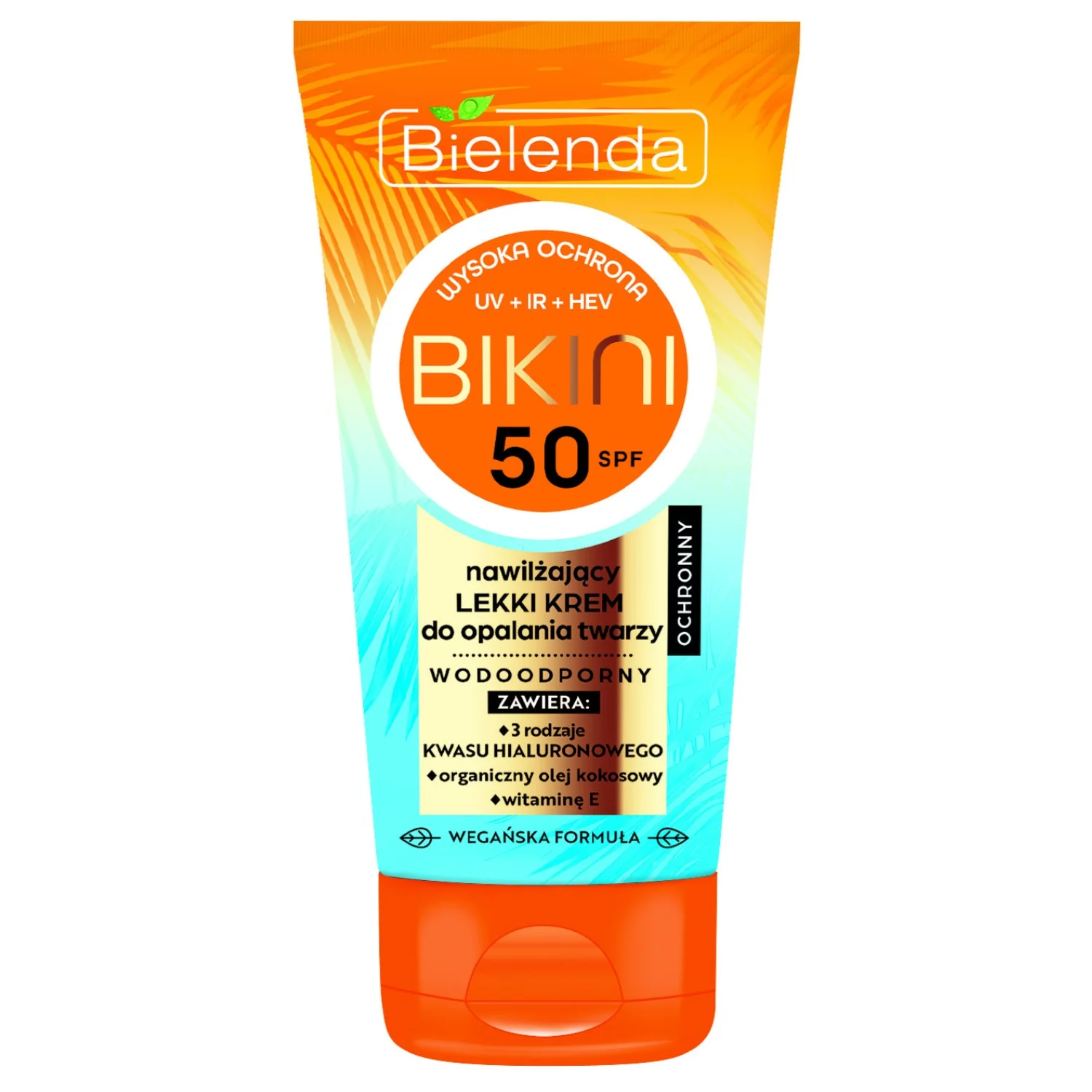 Bielenda Bikini, nawilżający lekki krem do twarzy SPF50, 50 ml