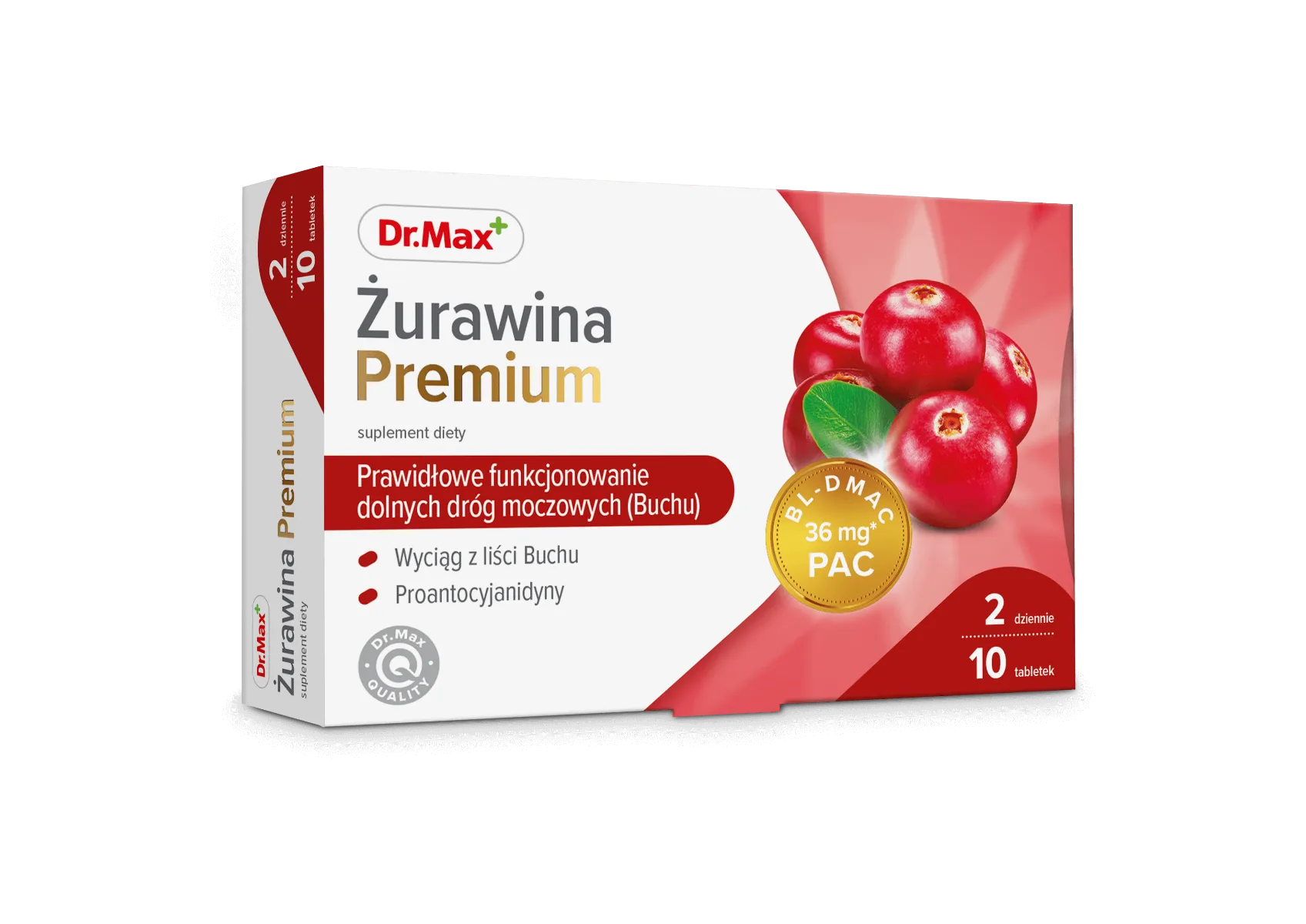 Żurawina Premium Dr.Max, suplement diety, 10 tabletek