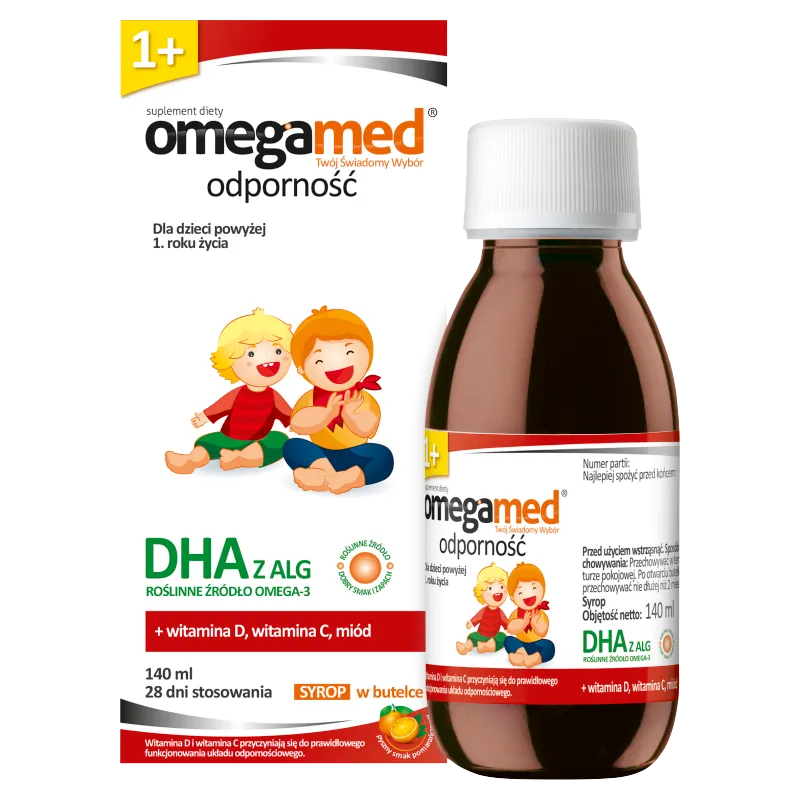 Omegamed Odporność 1+, suplement diety, 140 ml 