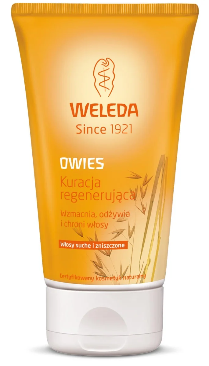 Weleda, regenerująca kuracja z owsem do włosów suchych i zniszczonych, 150 ml