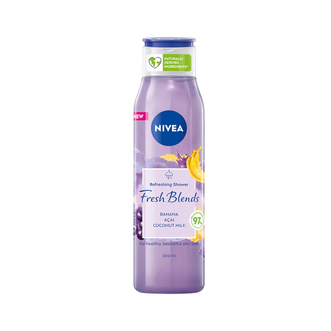 Nivea Fresh Blends odświeżający żel pod prysznic banan i acai, 300 ml