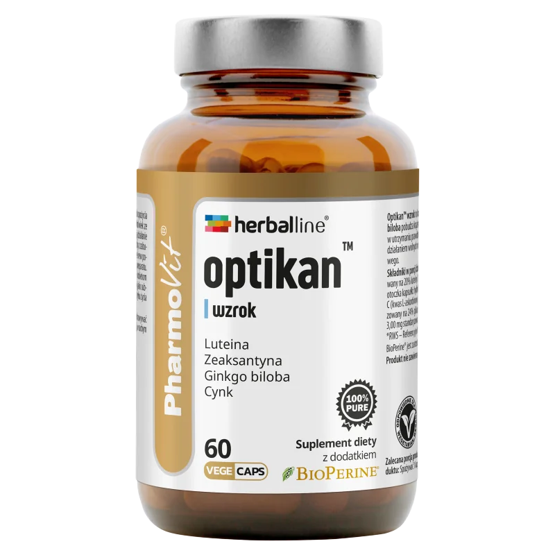 Pharmovit optikan wzrok, suplement diety, 60 kapsułek