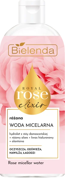 Bielenda Royal Rose Elixir, woda micelarna, 400 ml