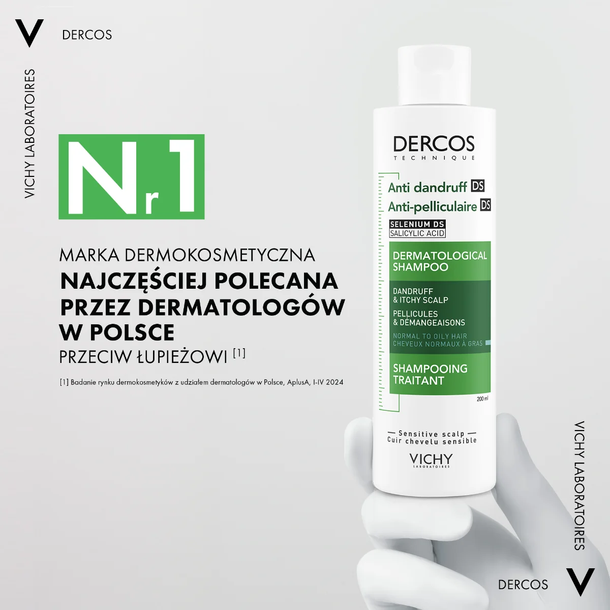 Vichy Dercos szampon przeciwłupieżowy, 200 ml