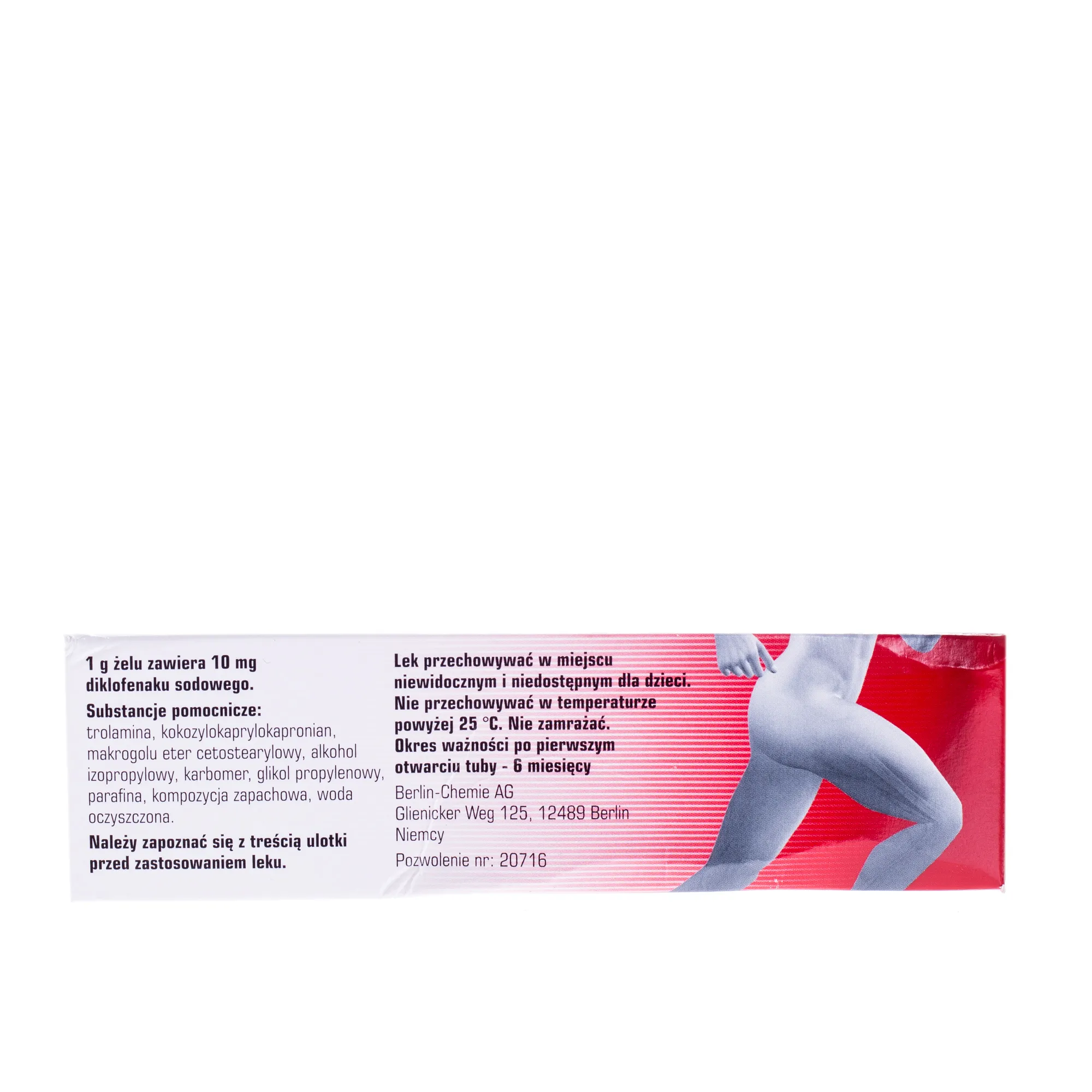 Diclofenacum Fastum (Viklaren), 10 mg/g, żel, 50 g 