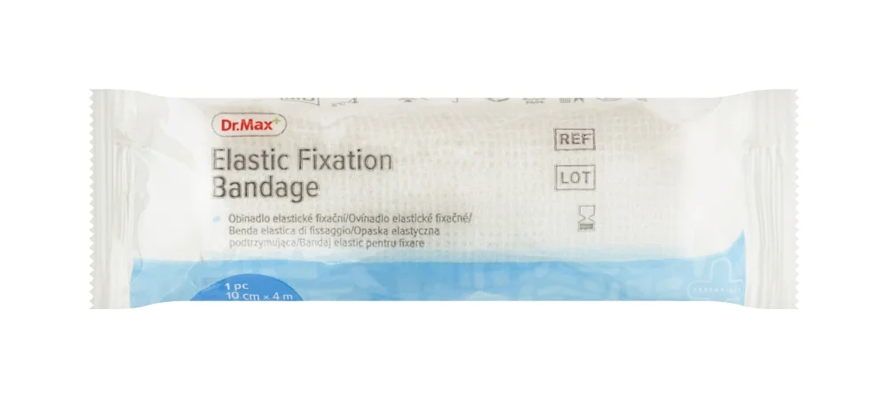 Dr. Max Elastic Fixation Bandage opaska podtrzymująca 10 cm x 4 m, 1 szt.