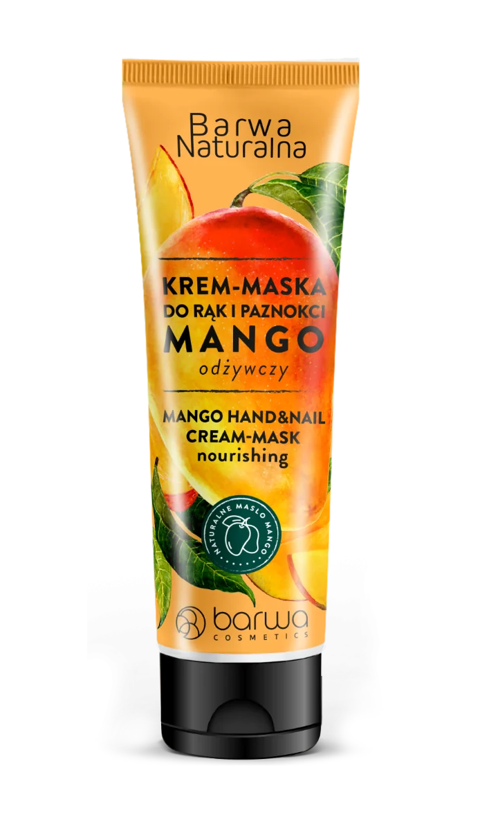 Barwa Naturalna, odżywczy krem-maska do rąk i paznokci Mango, 100 ml