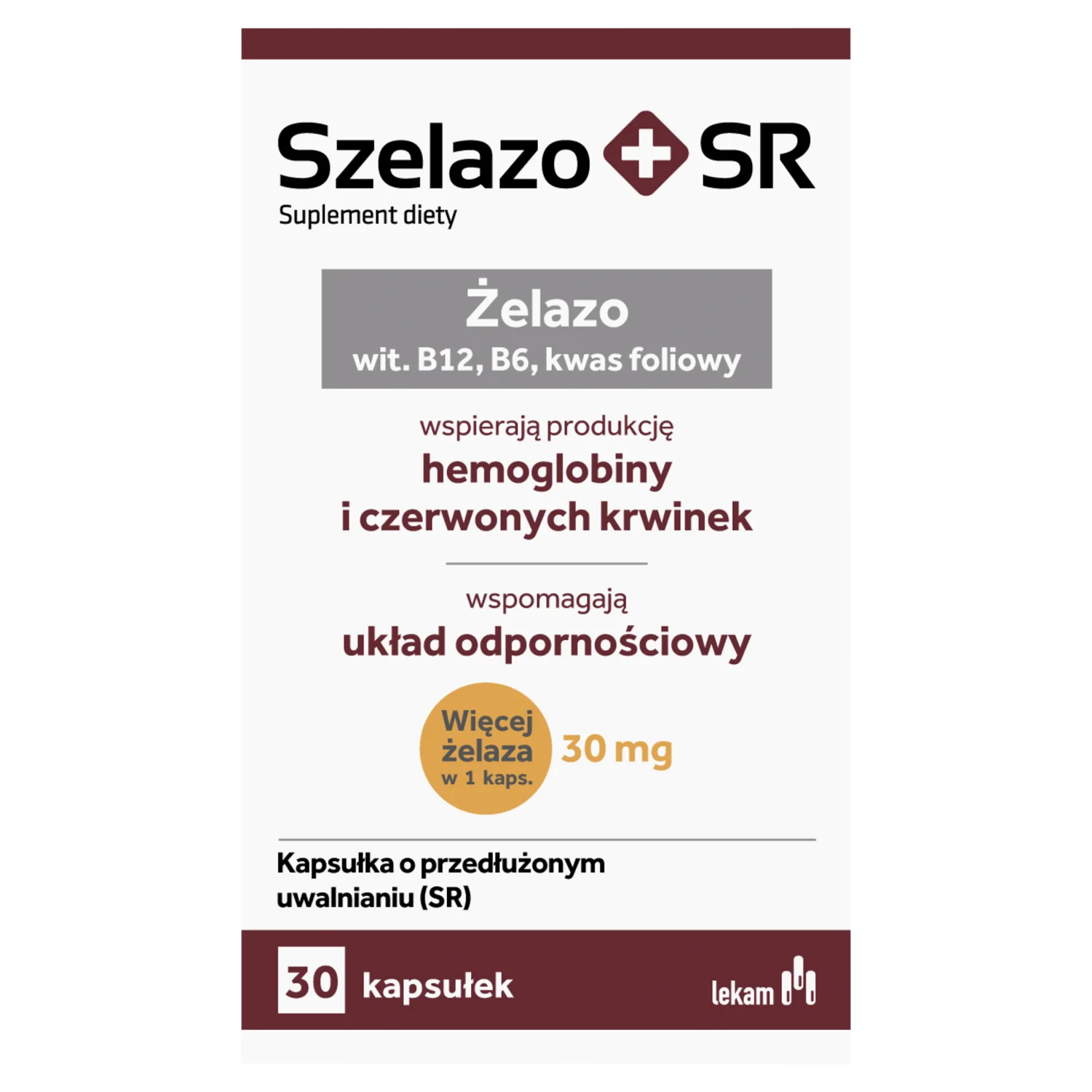 Szelazo+SR 30 kapsułek o przedłużonym uwalnianiu