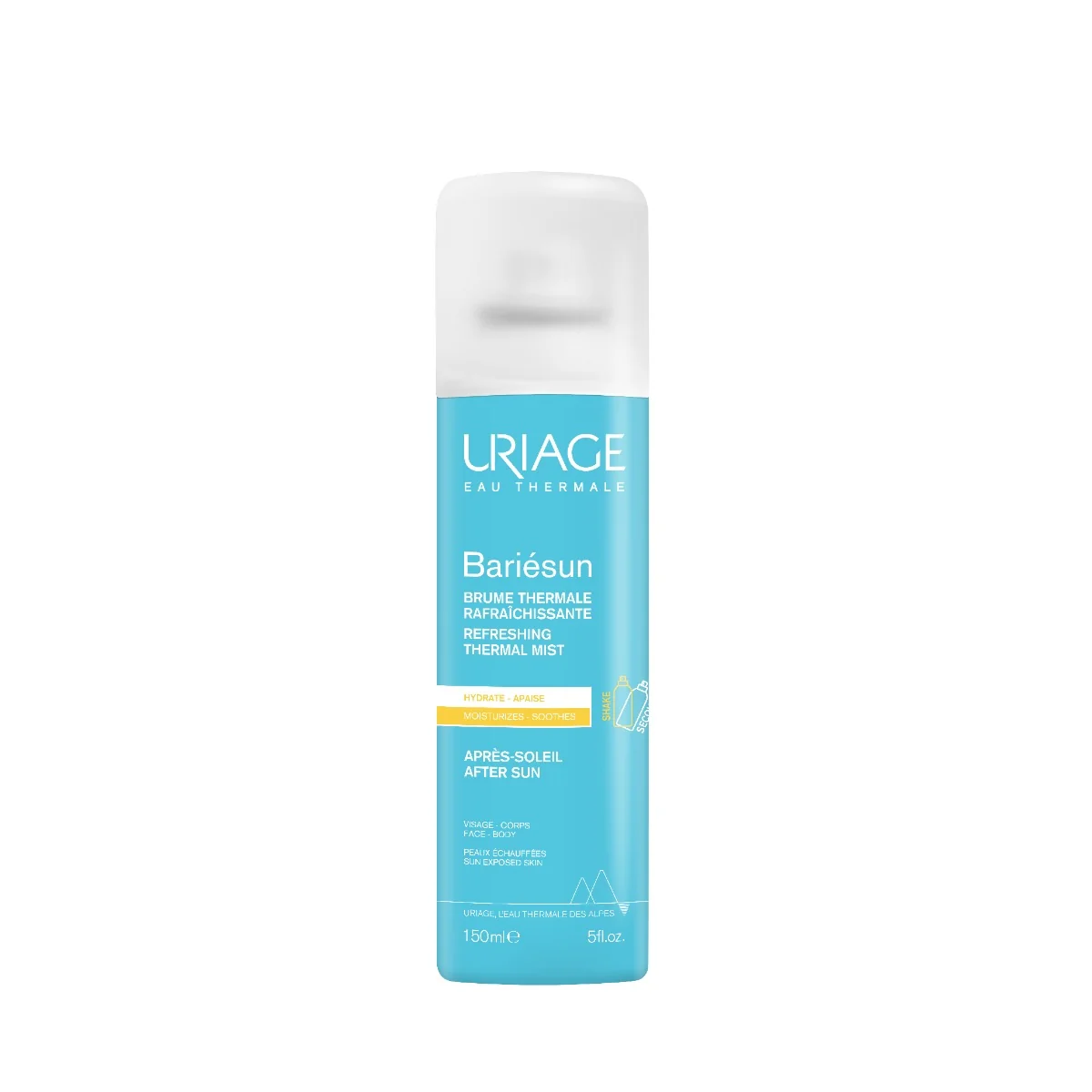 Uriage Bariesun, łagodzący spray po opalaniu, 150 ml