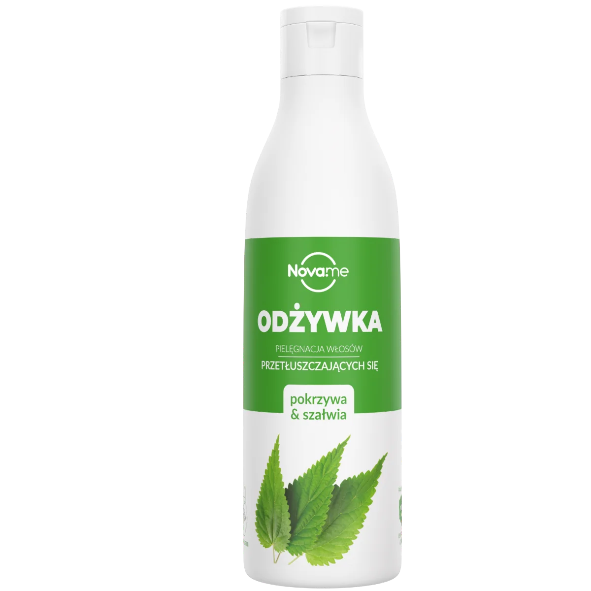 NOVAME, Pokrzywa & Szałwia, odżywka do włosów przetłuszczających się, 300 ml