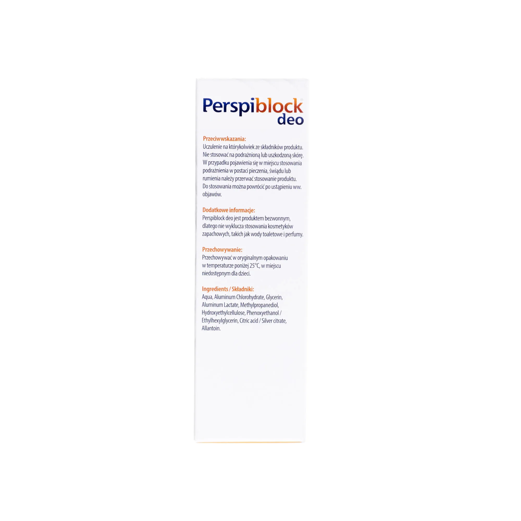 Perspiblock Deo, antyperspirant, 50 ml 