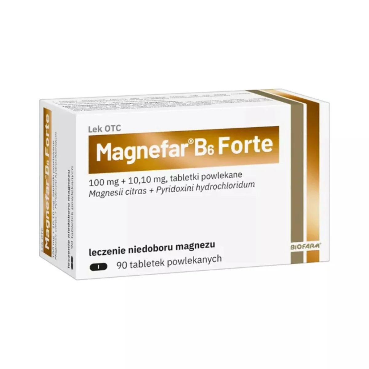 Magnefar B6 forte, 90 tabletek