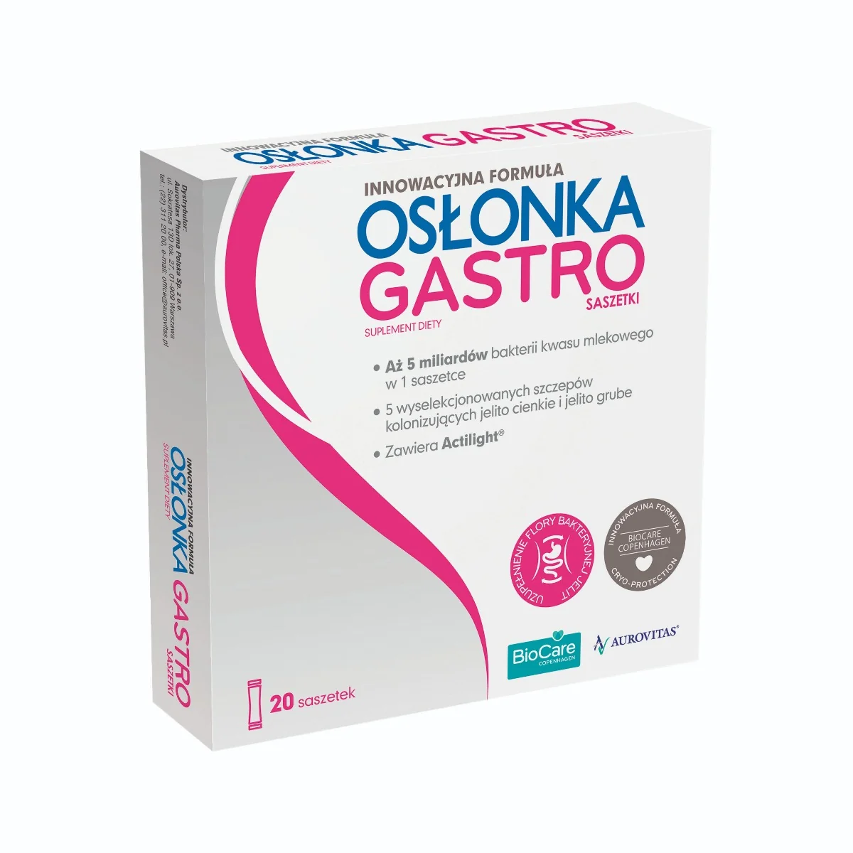 Osłonka Gastro, suplement diety, 20 saszetek