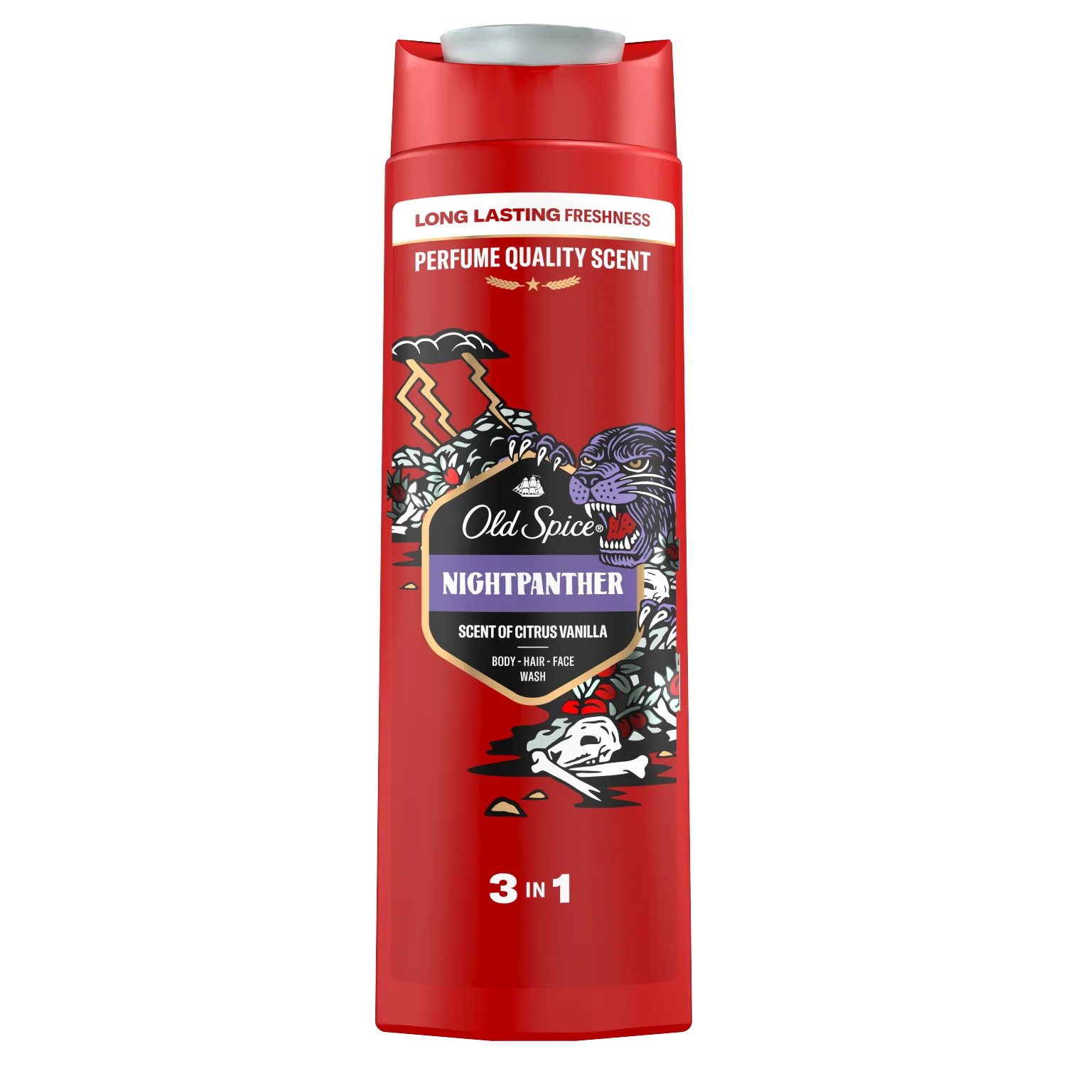 Old Spice Night Panther, Żel pod prysznic i szampon 3w1, 400 ml