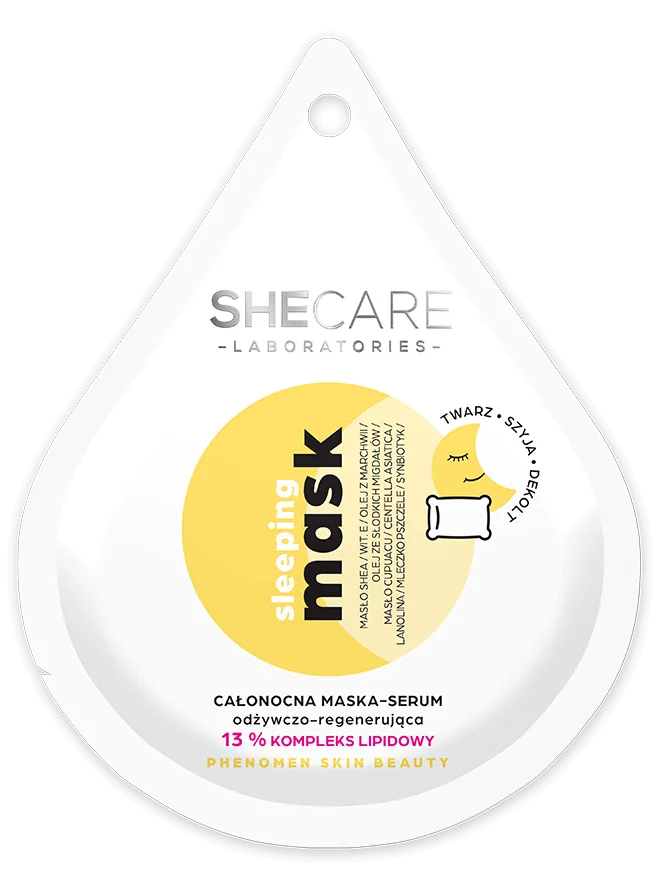 SheCare Sleeping Mask, całonocna maska-serum odżywczo-regenerująca, 10 ml