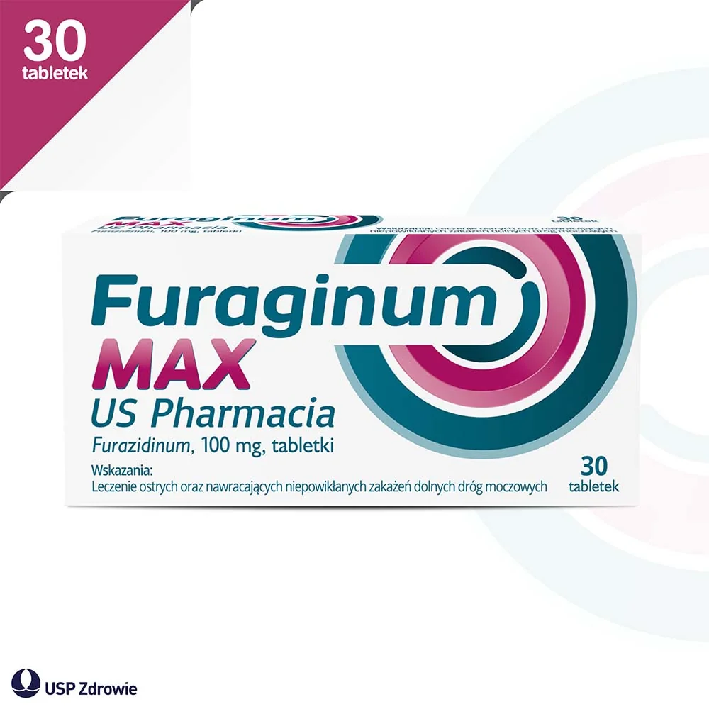 Furaginum Max US Pharmacia 100mg, 30 tabletek