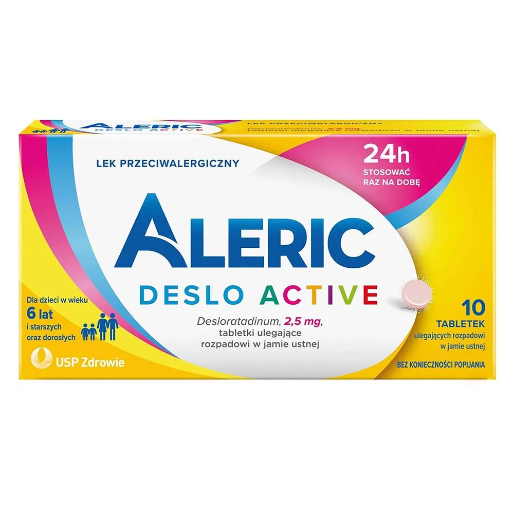 Aleric Deslo Active 2,5mg, 10 tabletek ulegających rozpuszczeniu w jamie ustnej