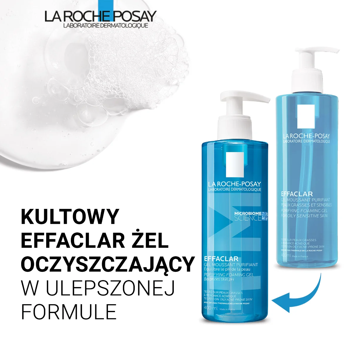 La Roche-Posay Effaclar oczyszczający żel do skóry tłustej, 400 ml