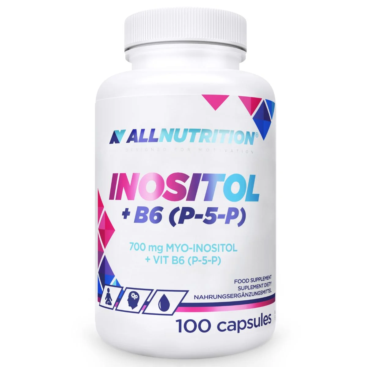 Allnutrition inositol + B6 (P-5-P), 100 kapsułek