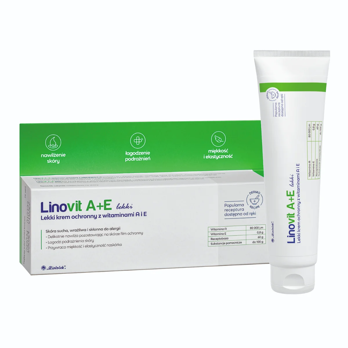 Linovit A+E, krem ochronny, 80 g