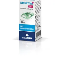 Droptiva Plus, nawilżające krople do oczu, 10 ml