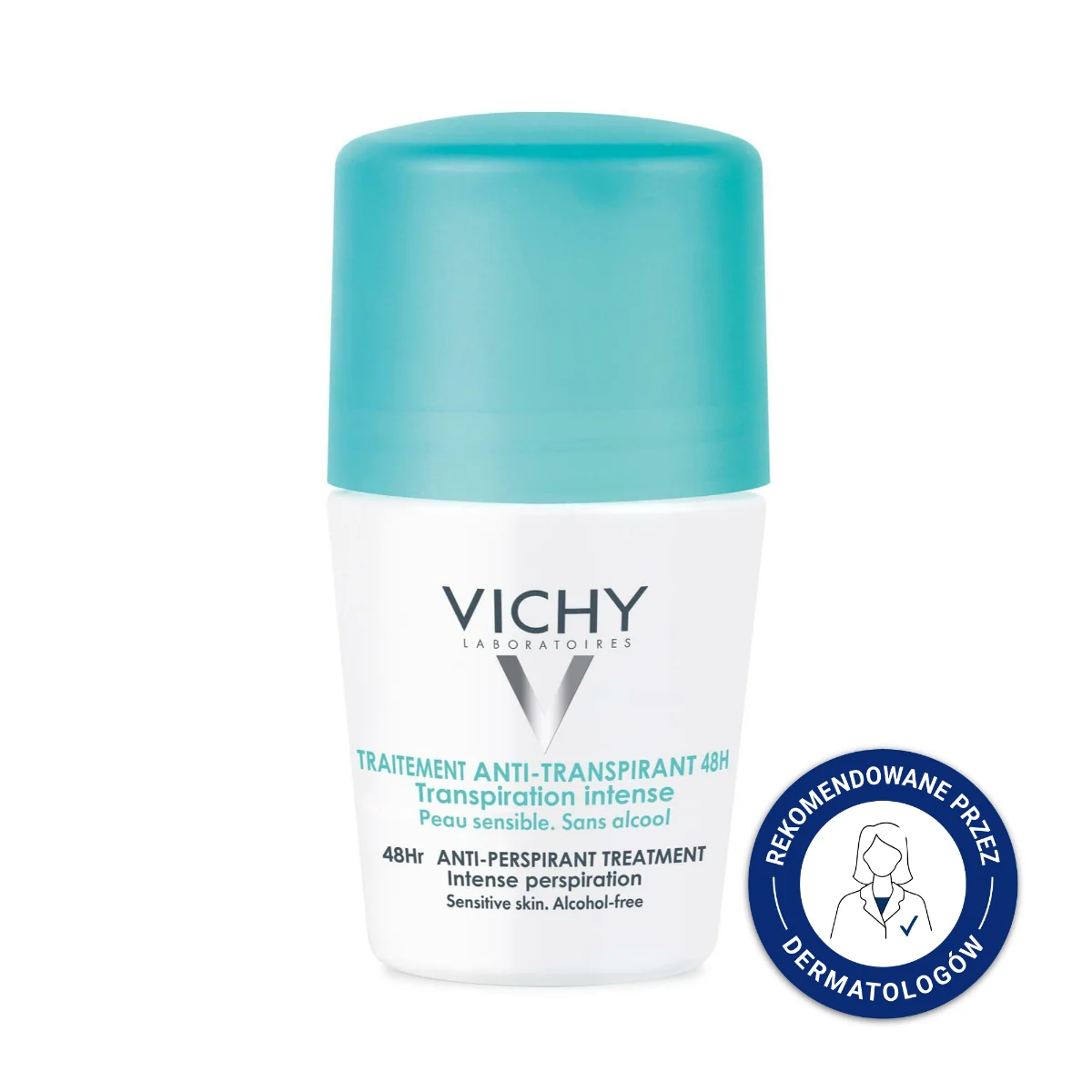 Vichy Traitement Anti-Traspirant 48h Antyperspirant w kulce przeciw intensywnemu poceniu, 50 ml