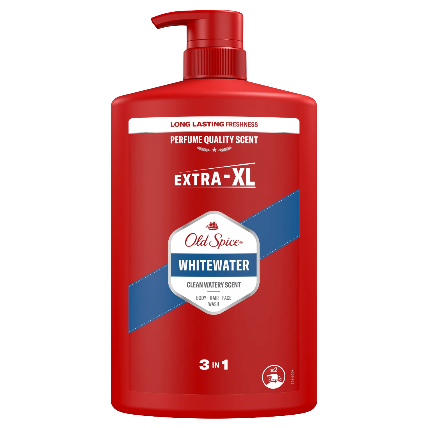 Old Spice Whitewater, Żel pod prysznic i szampon dla mężczyzn 3W1, 1000ml