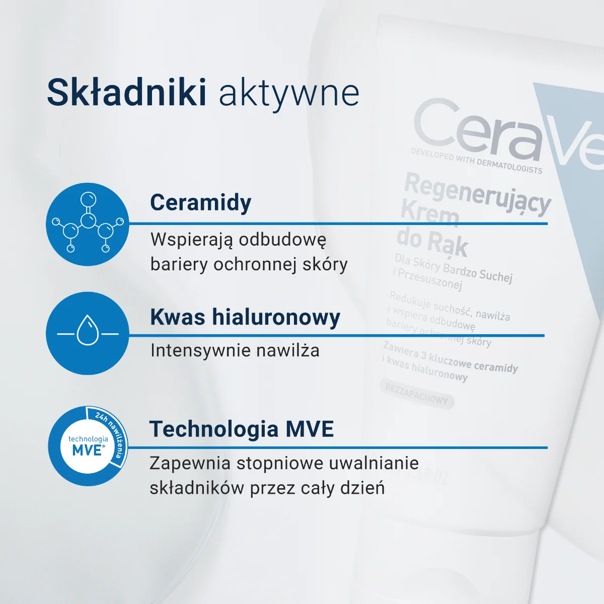 Cerave regenerujący krem do rąk, 50 ml