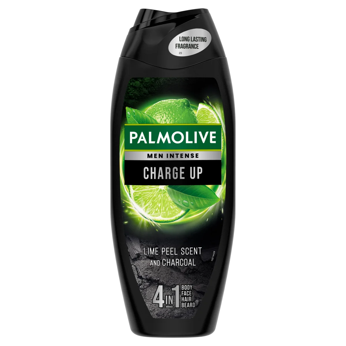 Palmolive Men Intense Charge Up, żel pod prysznic o zapachu skórki z limonki i węgla drzewnego, 500 ml