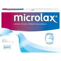 Microlax, 0,45 g + 0,0645 g + 4,465 g, roztwór doodbytniczy, 4 pojemniki po 5 ml