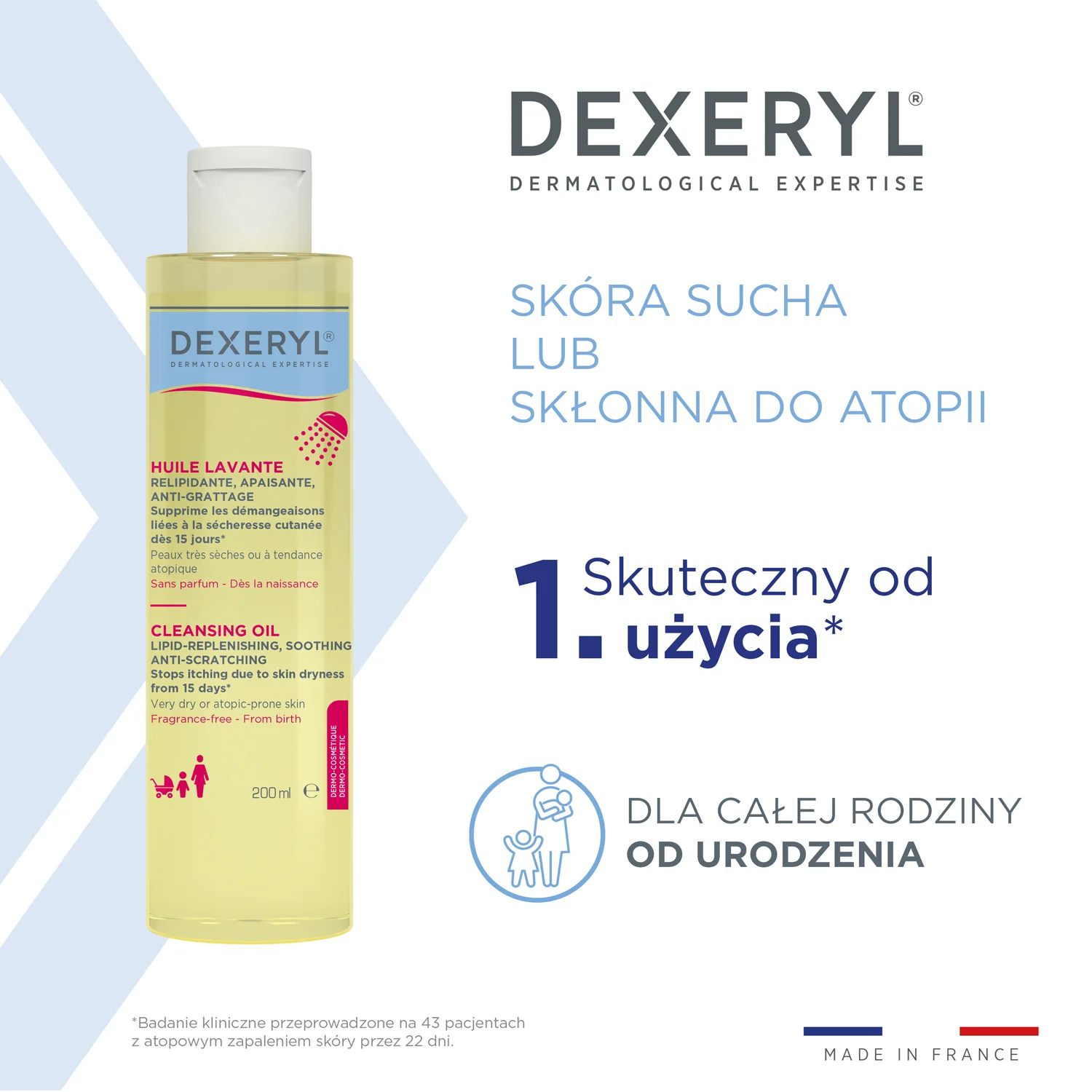 Dexeryl olejek do mycia, 200 ml