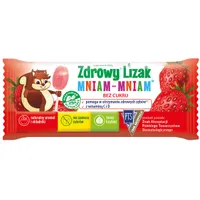 Zdrowy Lizak Mniam-Mniam o smaku truskawkowym suplement diety, 1 sztuka