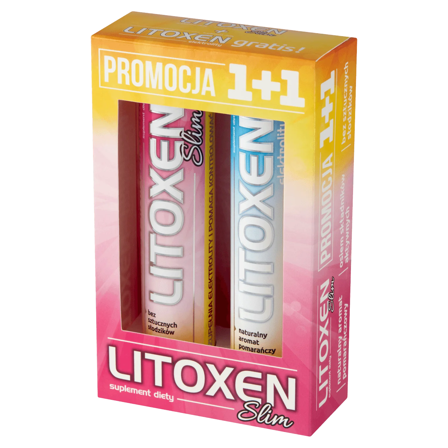 Zestaw Litoxen Slim suplement diety, 20 + 20 tabletek musujących