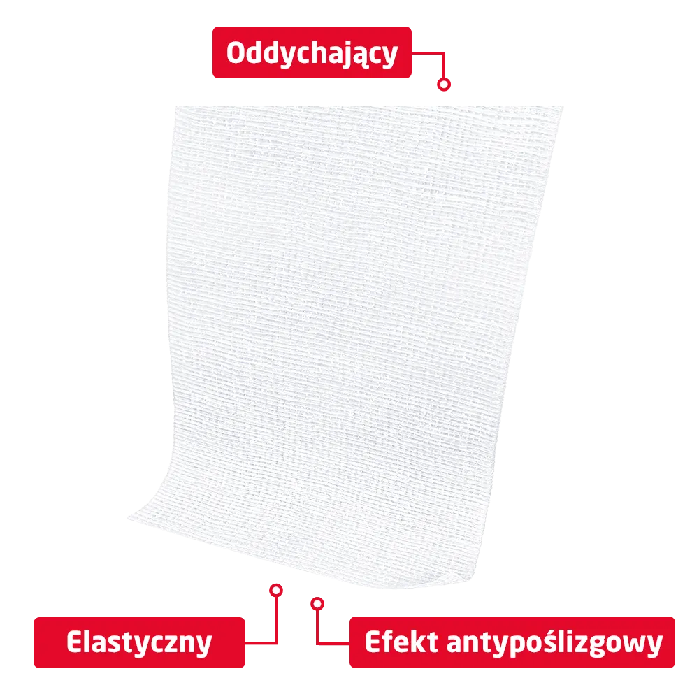 Leukoplast Elastomul Haft, elastyczny bandaż samoprzylepny, 8 cm x 4 m, 1 sztuka 