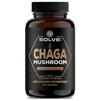 Solve Labs Chaga ekstrakt z błyskoporka podkorowego 10:1, 60 kapsułek