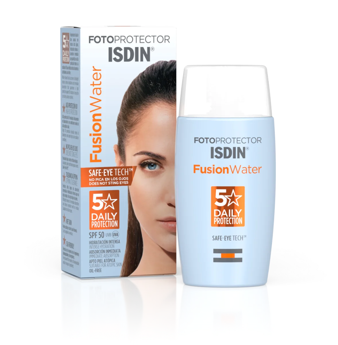 Isdin Fotoprotector Fusion Water SPF 50, ultralekki krem do twarzy, 50 ml