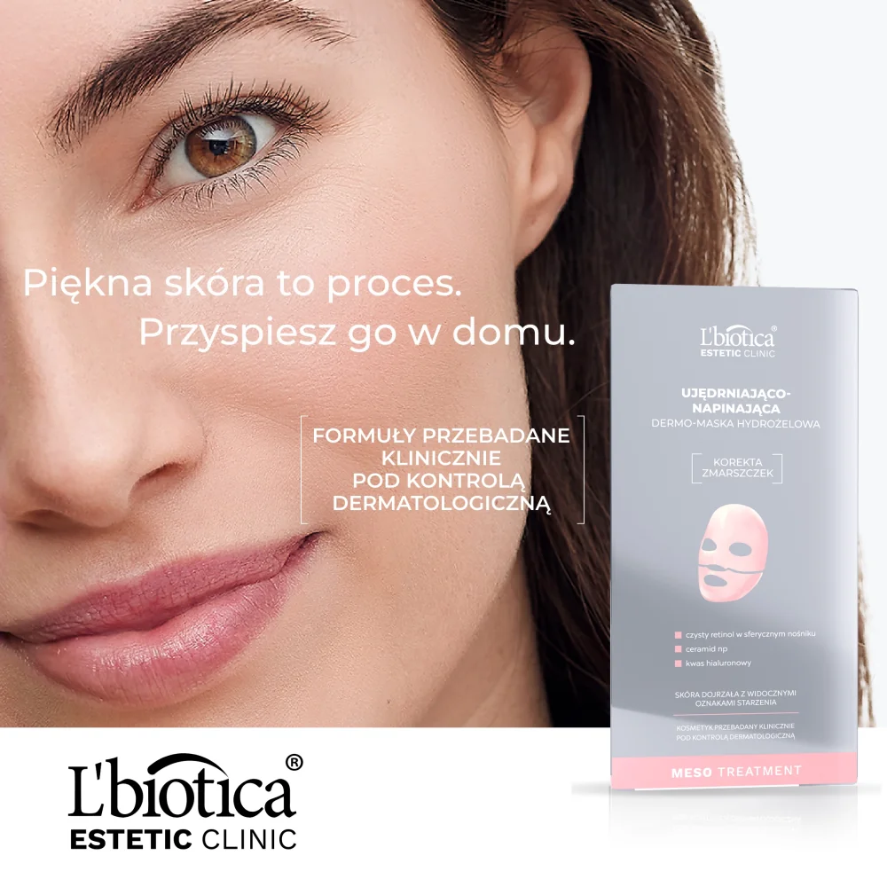 L’biotica Estetic Clinic Meso Treatment Ujędrniająco-napinająca dermo-maska hydrożelowa, 1 szt.