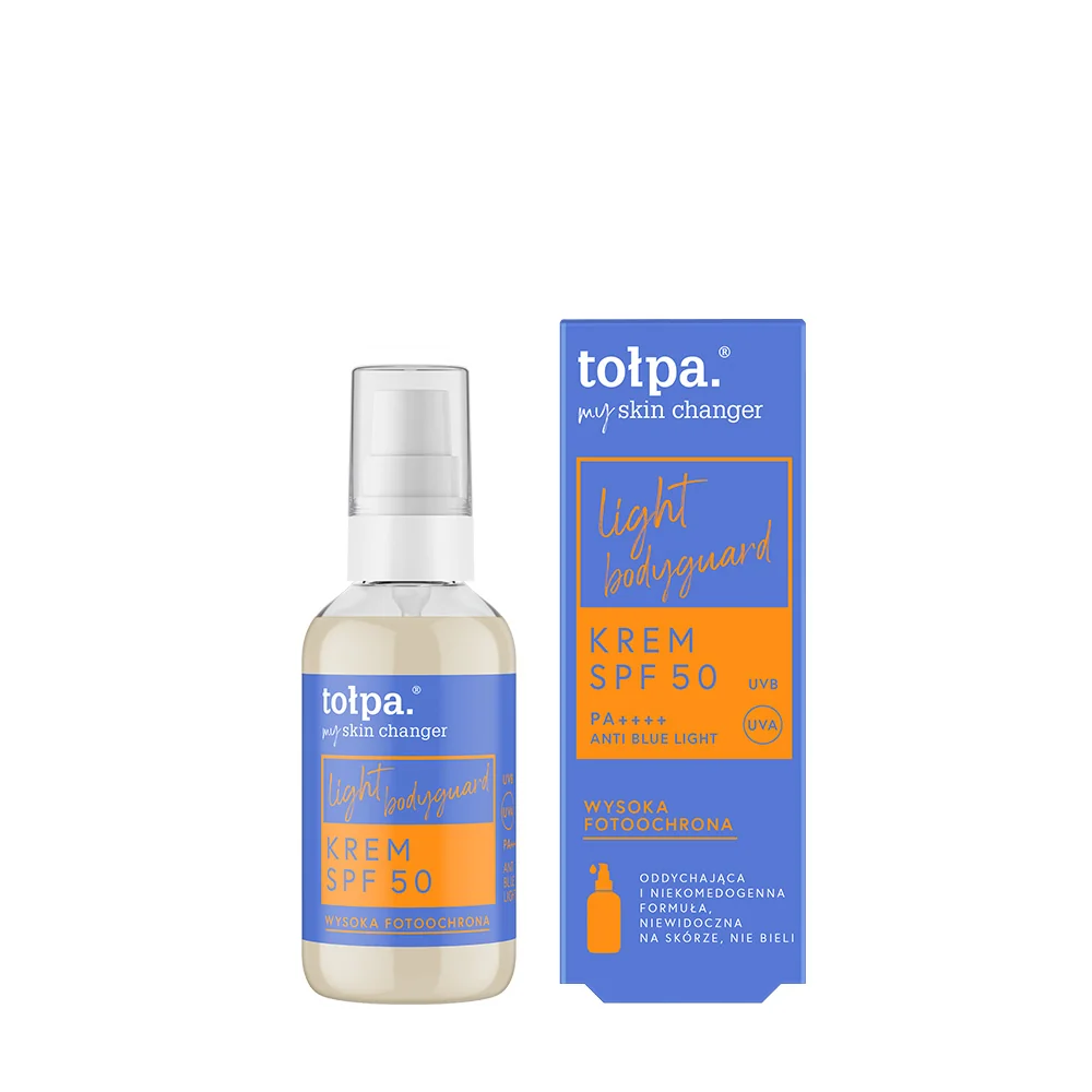 Tołpa My Skin Changer Light Bodyguard, wysoka fotoochrona krem SPF 50, 45 ml