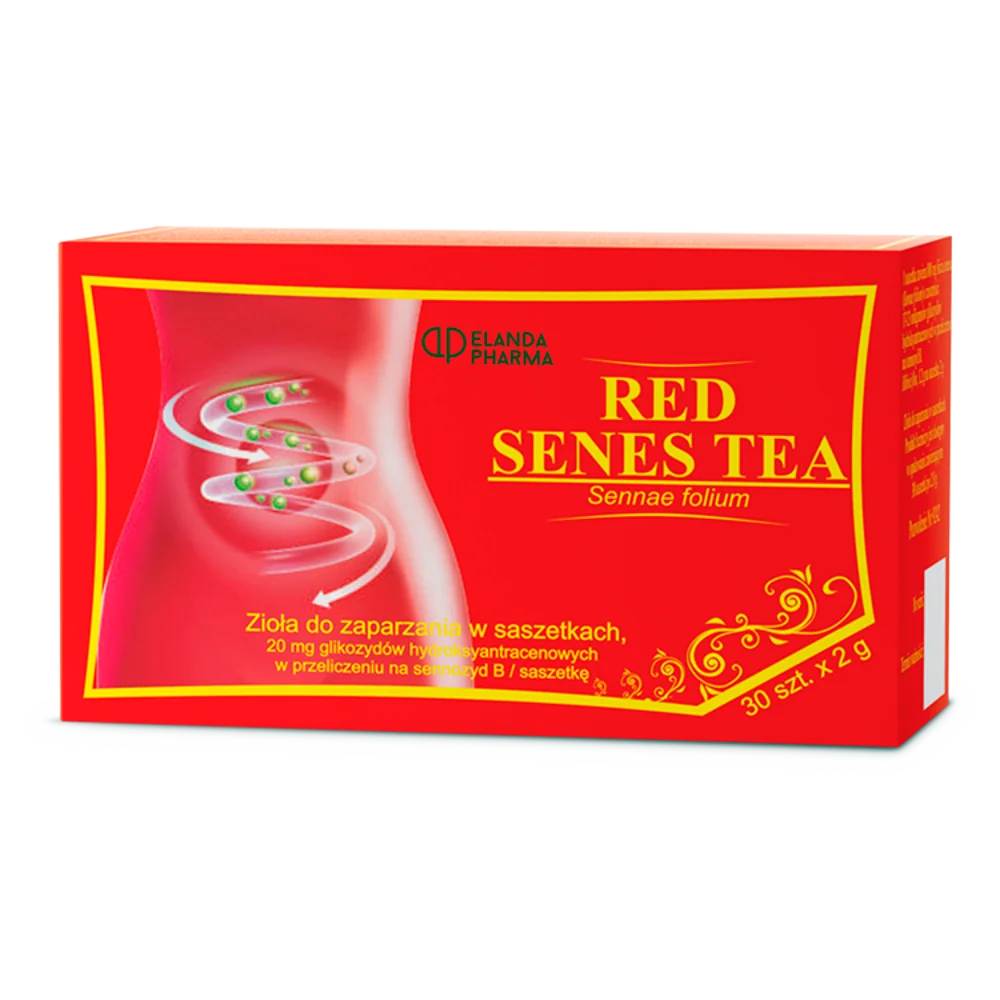 Red Senes Tea, zioła do zaparzania w saszetkach, 30 szt. x 2 g