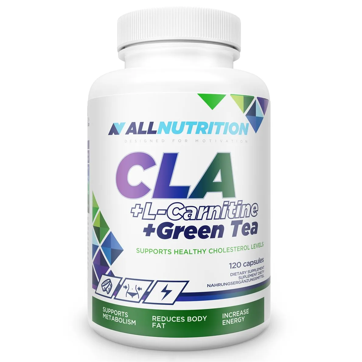 ALLNUTRITION CLA + L-carnitine + Green Tea, 120 szt.