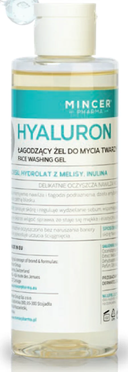 Vis Plantis Mincer Pharma Hyaluron 405, łagodzący żel do mycia twarzy, 200 ml