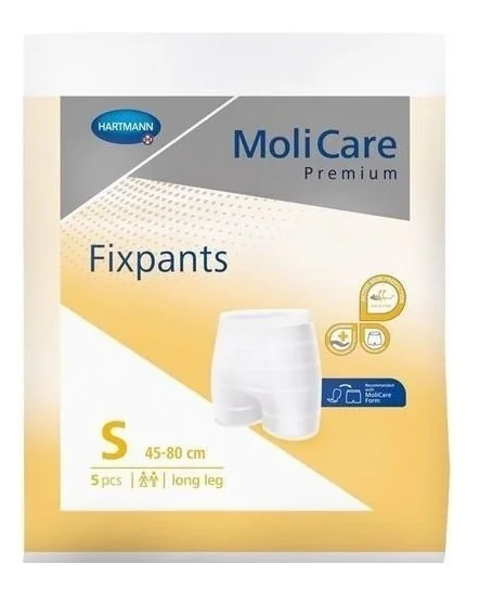 MoliCare Premium Fixpants, Elastyczne majtki mocujące rozmiar S, 5 sztuk