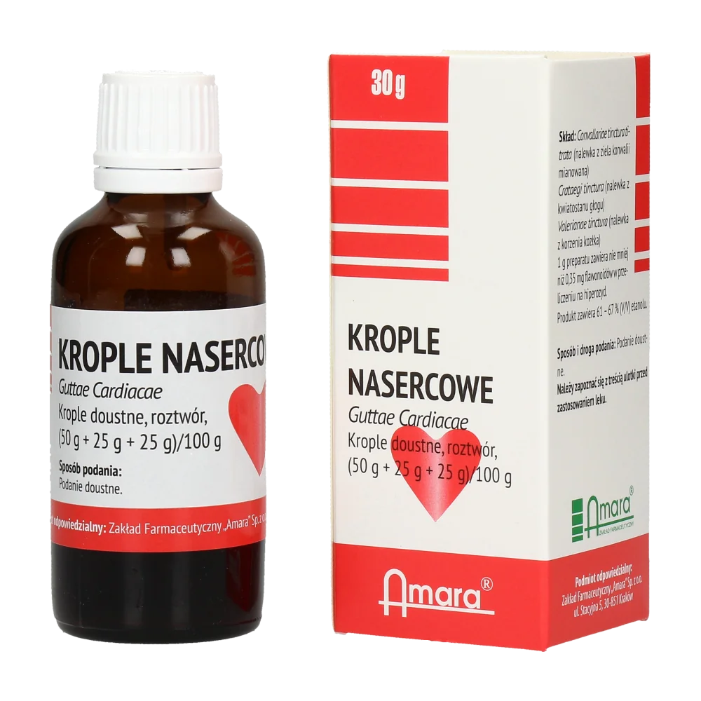 Krople nasercowe Amara, (50 g + 25 g + 25 g)/100 g, krople dostne, 30 g