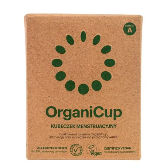 OrganiCup, kubeczek menstruacyjny, rozmiar A, 1 sztuka