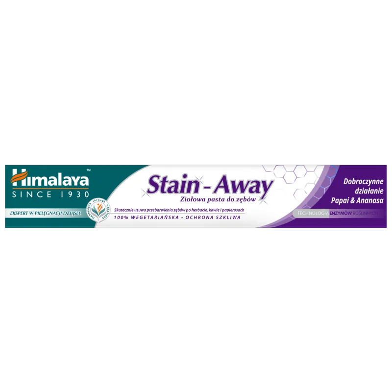 Himalaya Stain-Away, ziołowa pasta do zębów, 75 g