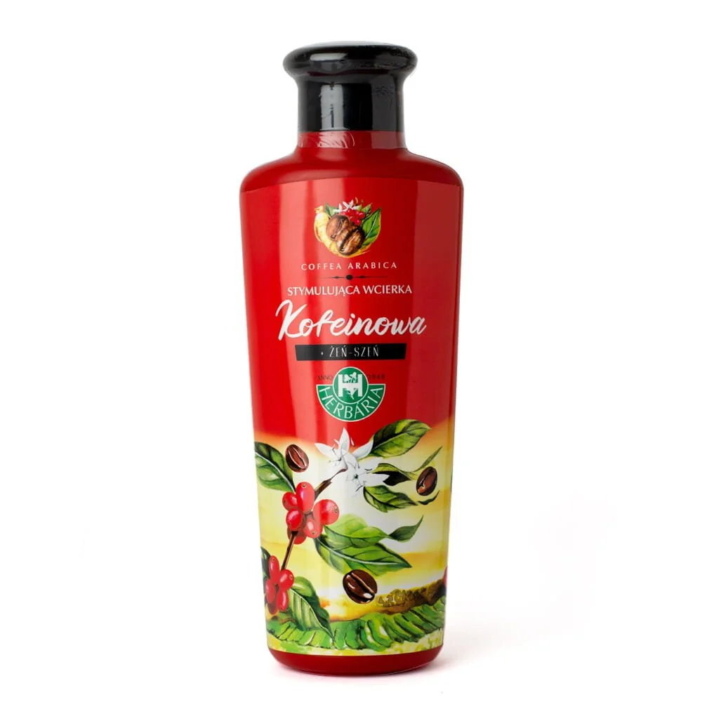 Herbaria Banfi, stymulująca wcierka kofeinowa do włosów Żeń-szeń, 250 ml