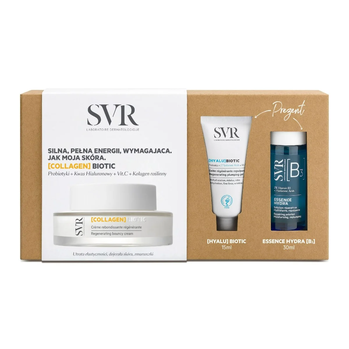 SVR Collagen Biotic, zestaw 50 ml + 15 ml + 30 ml