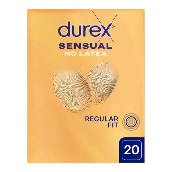 Durex Sensual No Latex prezerwatywy nielateksowe, 20 szt.