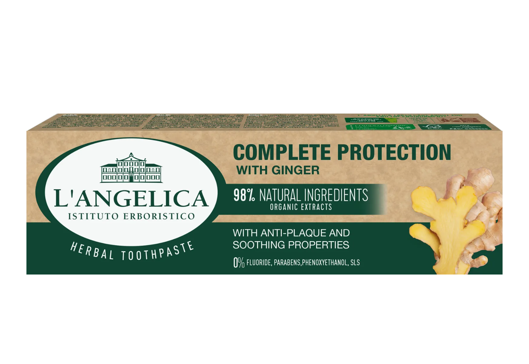 L'Angelica pełna ochrona z imbirem, pasta do zębów, 75 ml