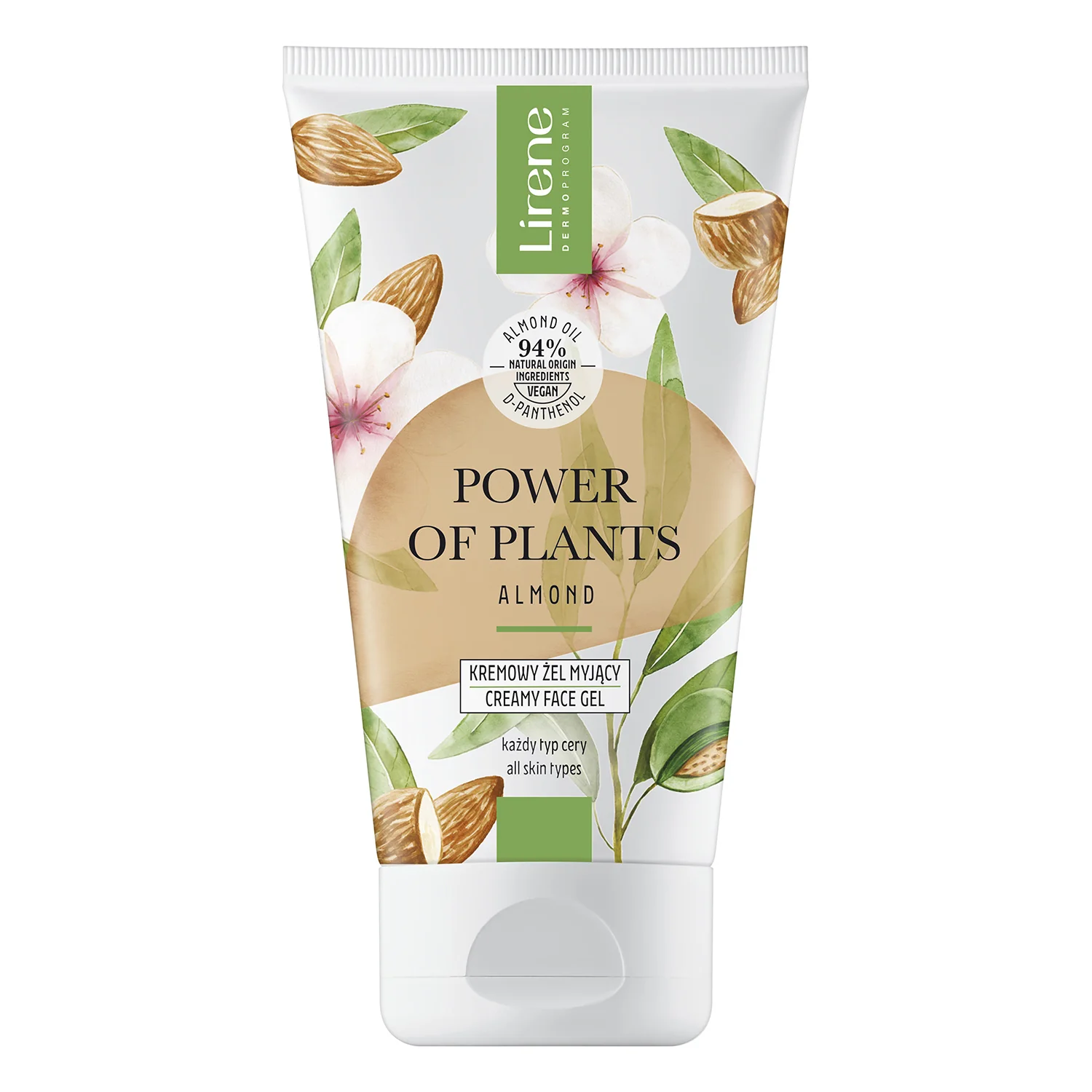 Lirene Power Of Plants Migdał, kremowy żel myjący, 150 ml